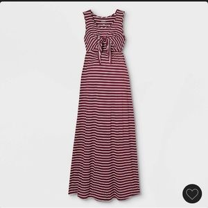 Maternity/ Nursing striped maxi dress